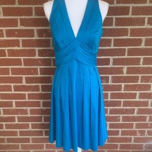 Calvin Klein peacock blue dress